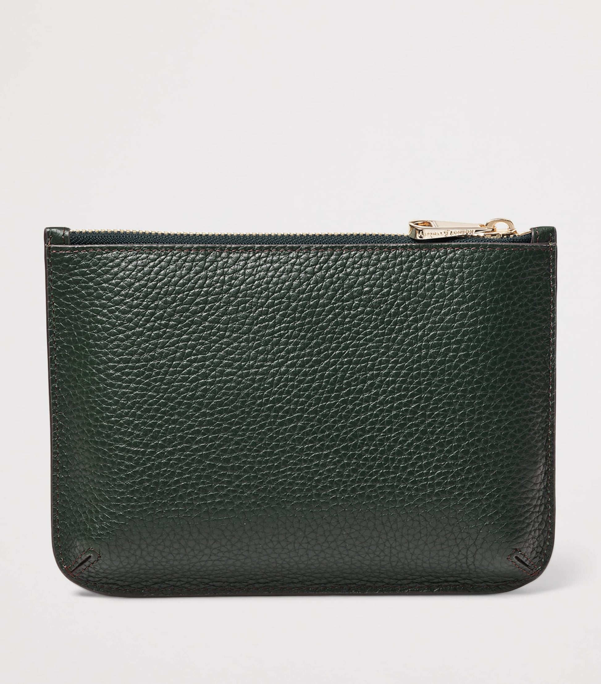 Aspinal Of London Green Large Leather Ella Pouch