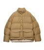 Prada Brown Down-Filled Technical Puffer Jacket