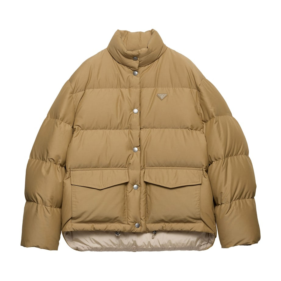 Prada Brown Down-Filled Technical Puffer Jacket