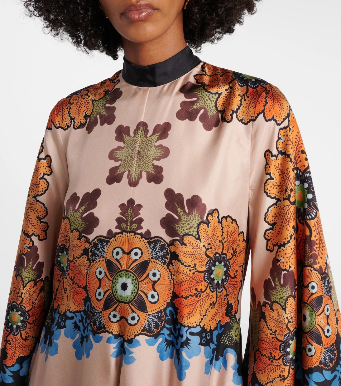 La DoubleJ - Magnifico floral silk maxi dress