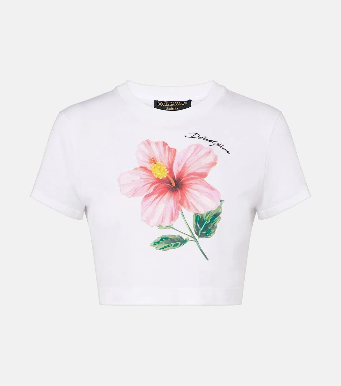 Dolce&Gabbana - Floral cotton crop top