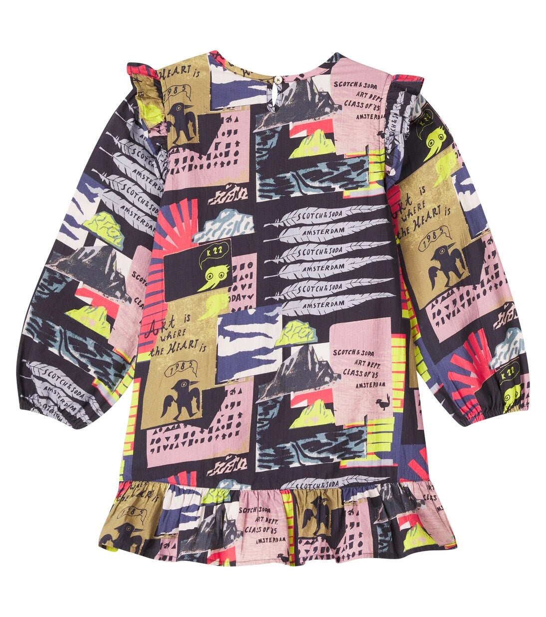 Scotch & Soda Kids - Printed cotton dress