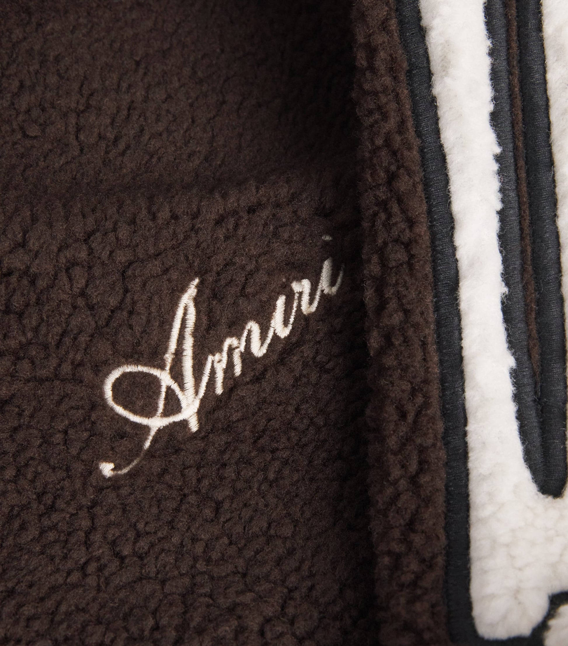 AMIRI Brown Fleece Bones Hoodie