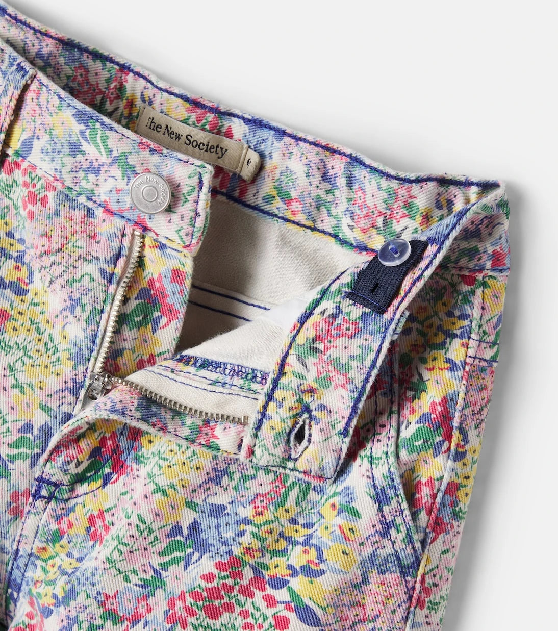 The New Society - Floral wide-leg jeans