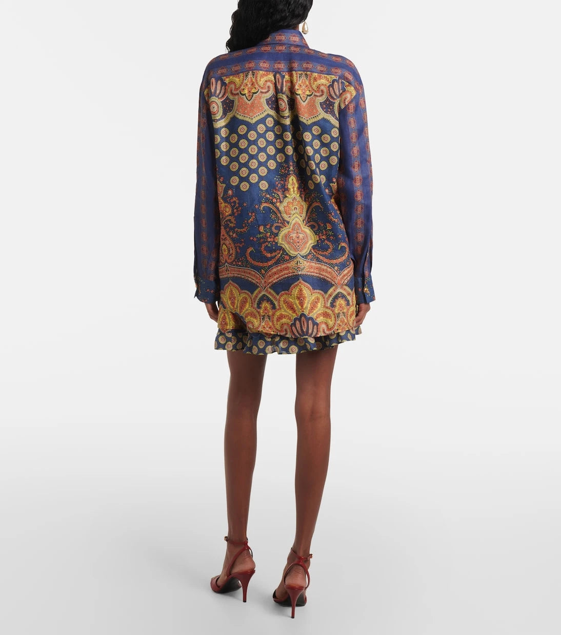Valentino - Voyage Imaginaire VLogo linen blouse