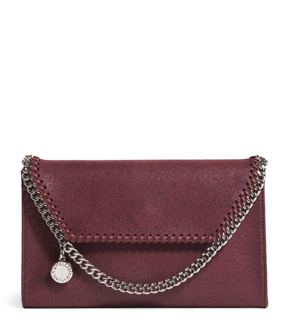 Stella McCartney Burgundy Mini Falabella Cross-Body Bag