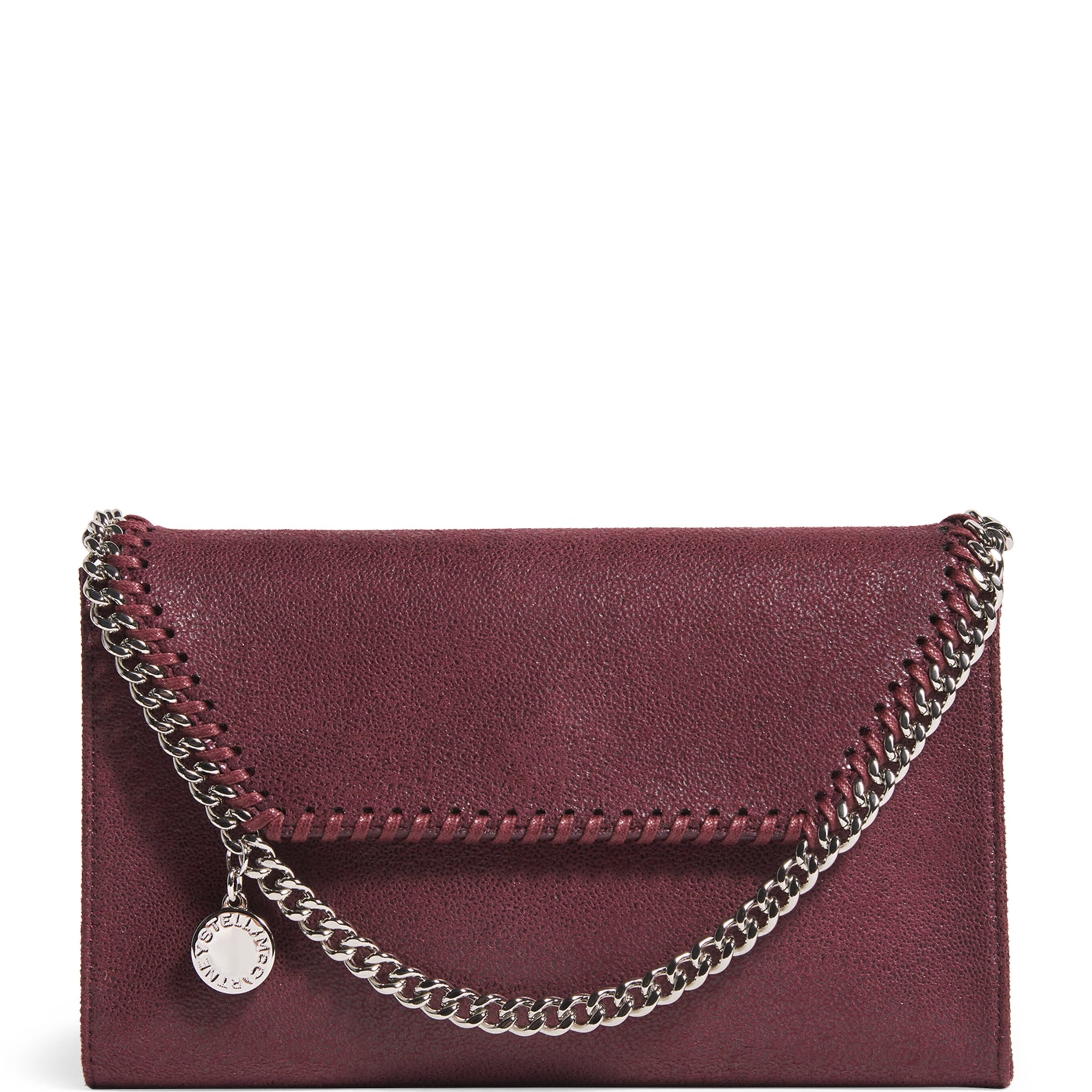 Burgundy Mini Falabella Cross-Body Bag
