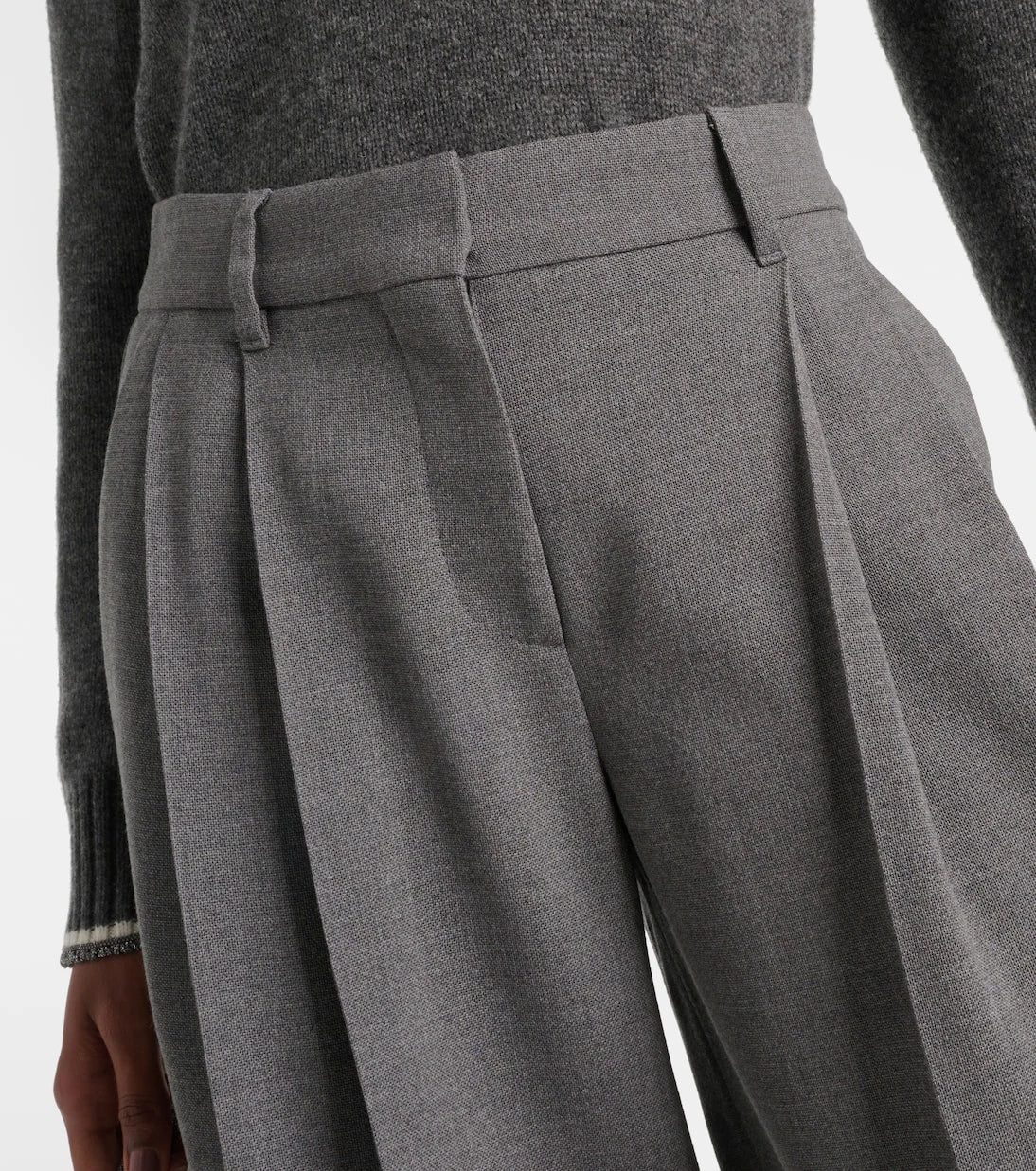 Brunello Cucinelli - Wool wide-leg pants
