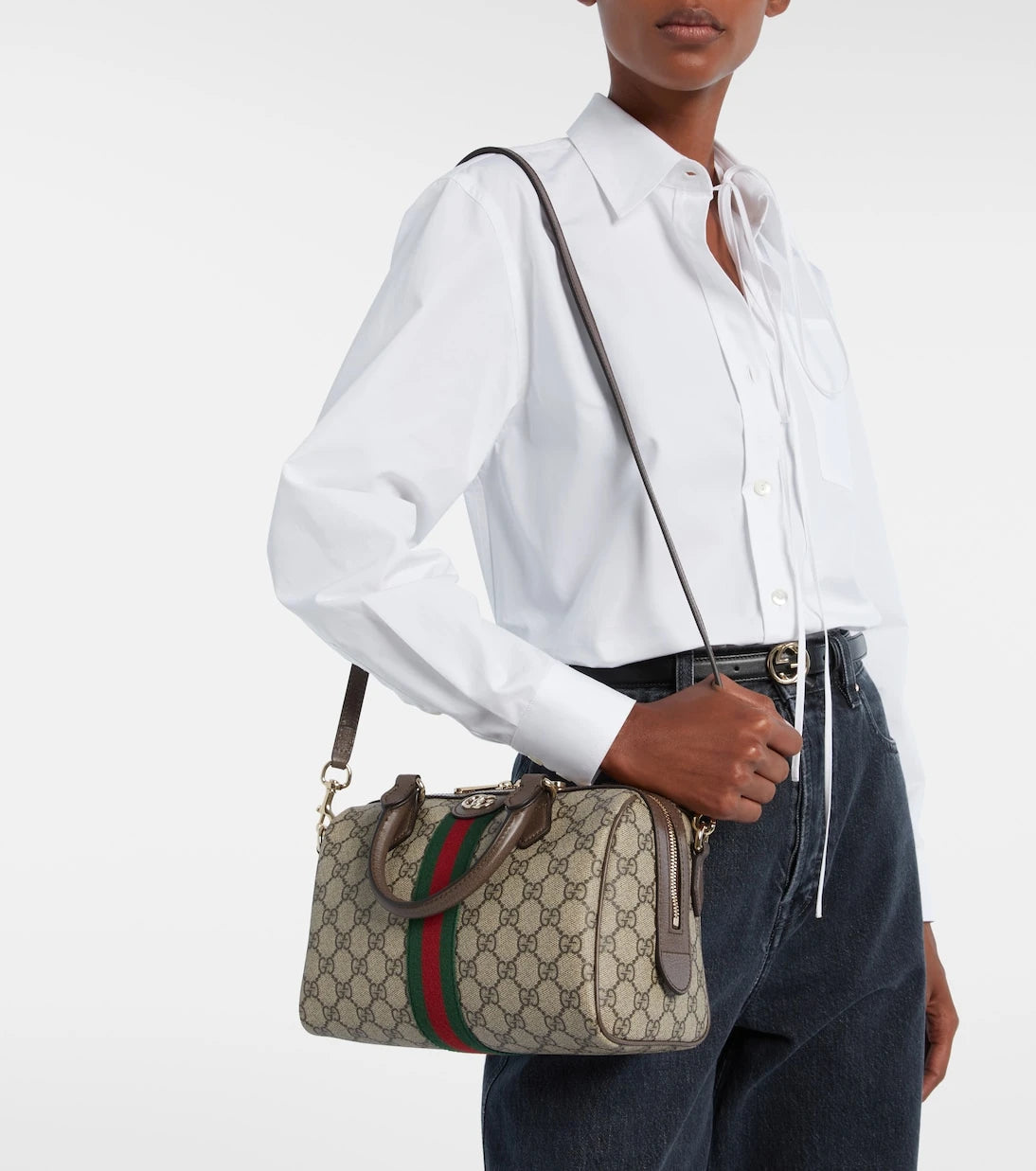 Gucci - حقيبة توتس أوفيديا متوسطة GG