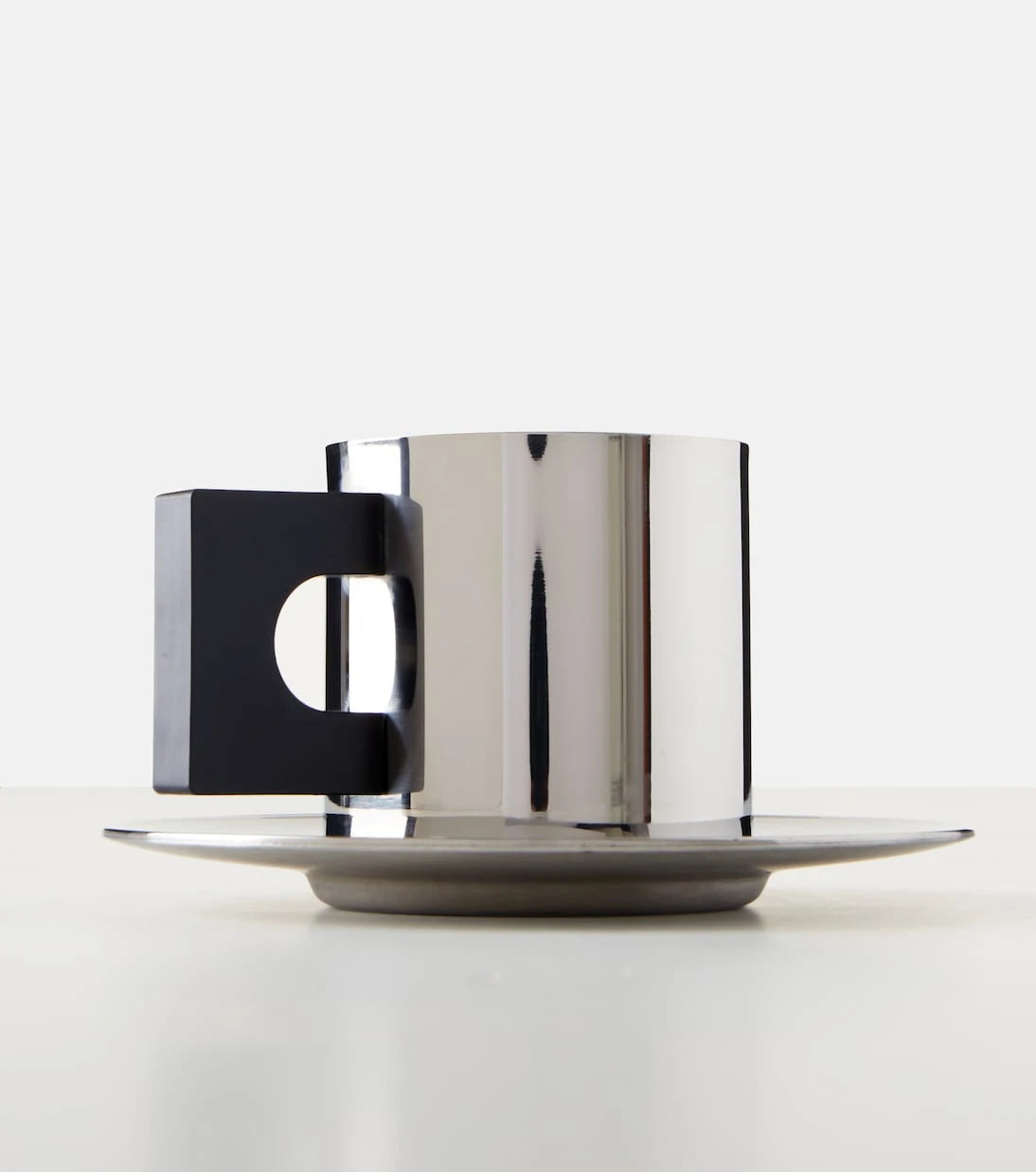 Louise Roe - S.R. stainless steel cup and saucer set