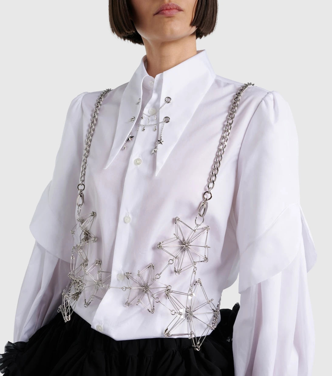 Noir Kei Ninomiya - Chain-detail top