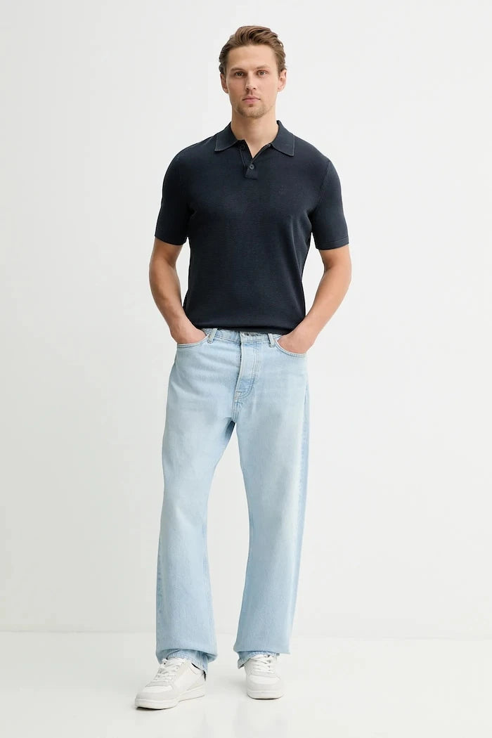 Памучна тениска с яка Marc O'Polo