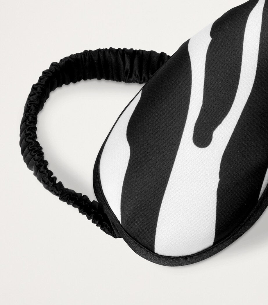 Dolce & Gabbana Casa Zebra Slippers and Sleep Mask Travel Set