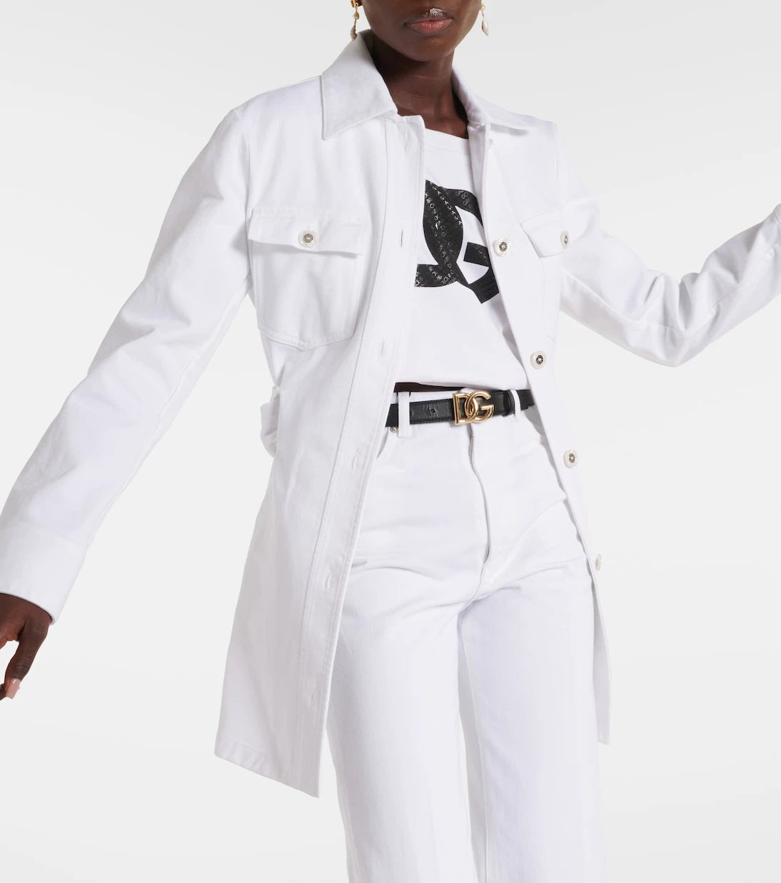 Dolce&Gabbana - Belted denim jacket