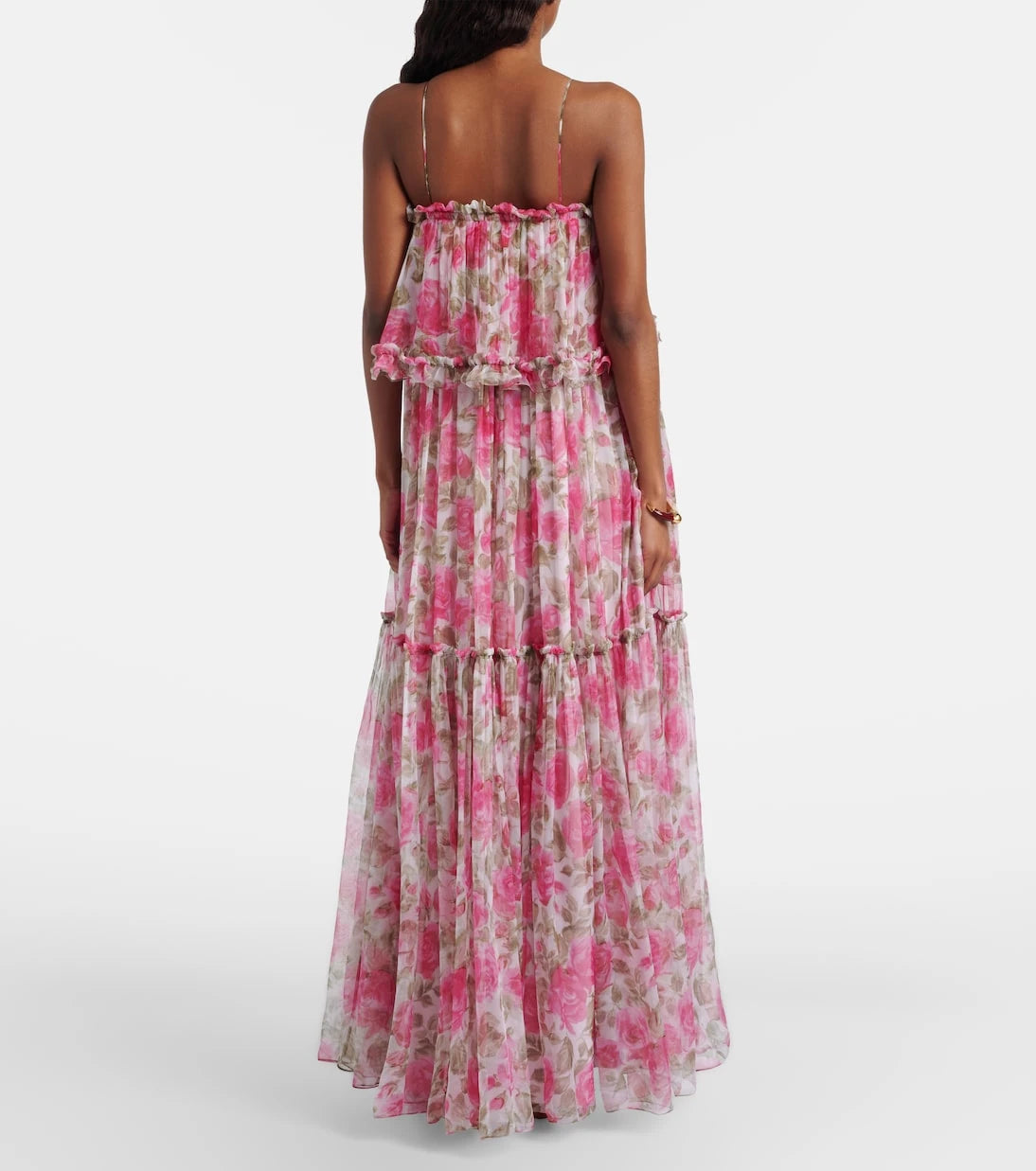 Chloé - Floral silk georgette maxi dress