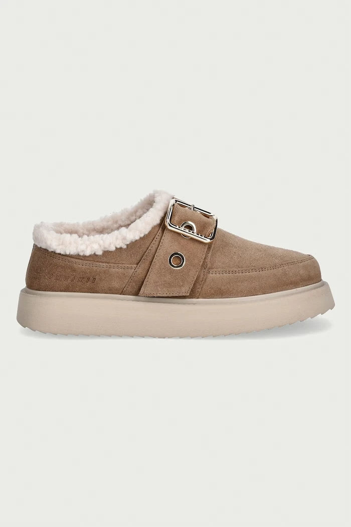 Inuikii Kadın Süet Terlik Micro Buckle