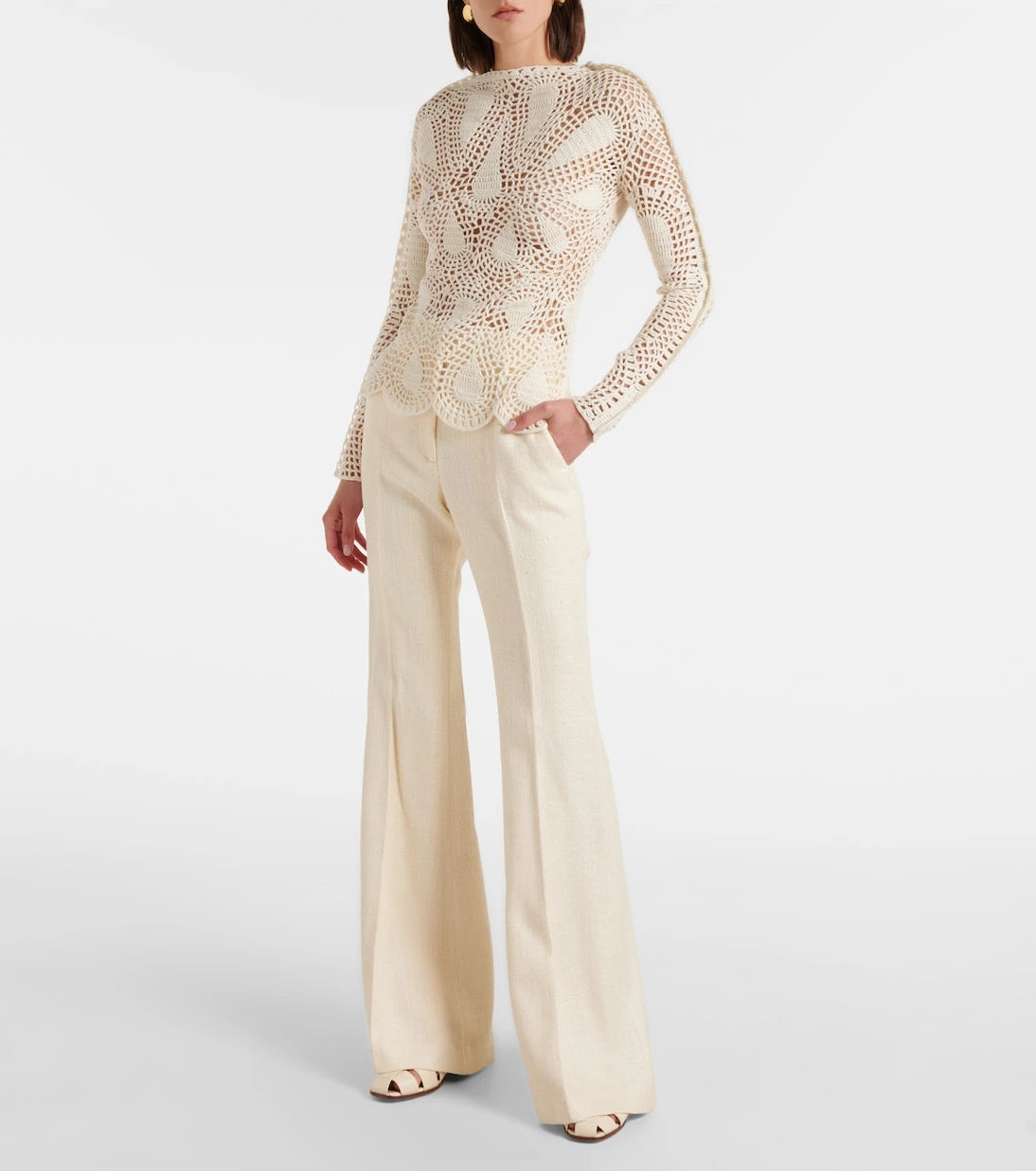 Gabriela Hearst - Caps crochet wool and cashmere top