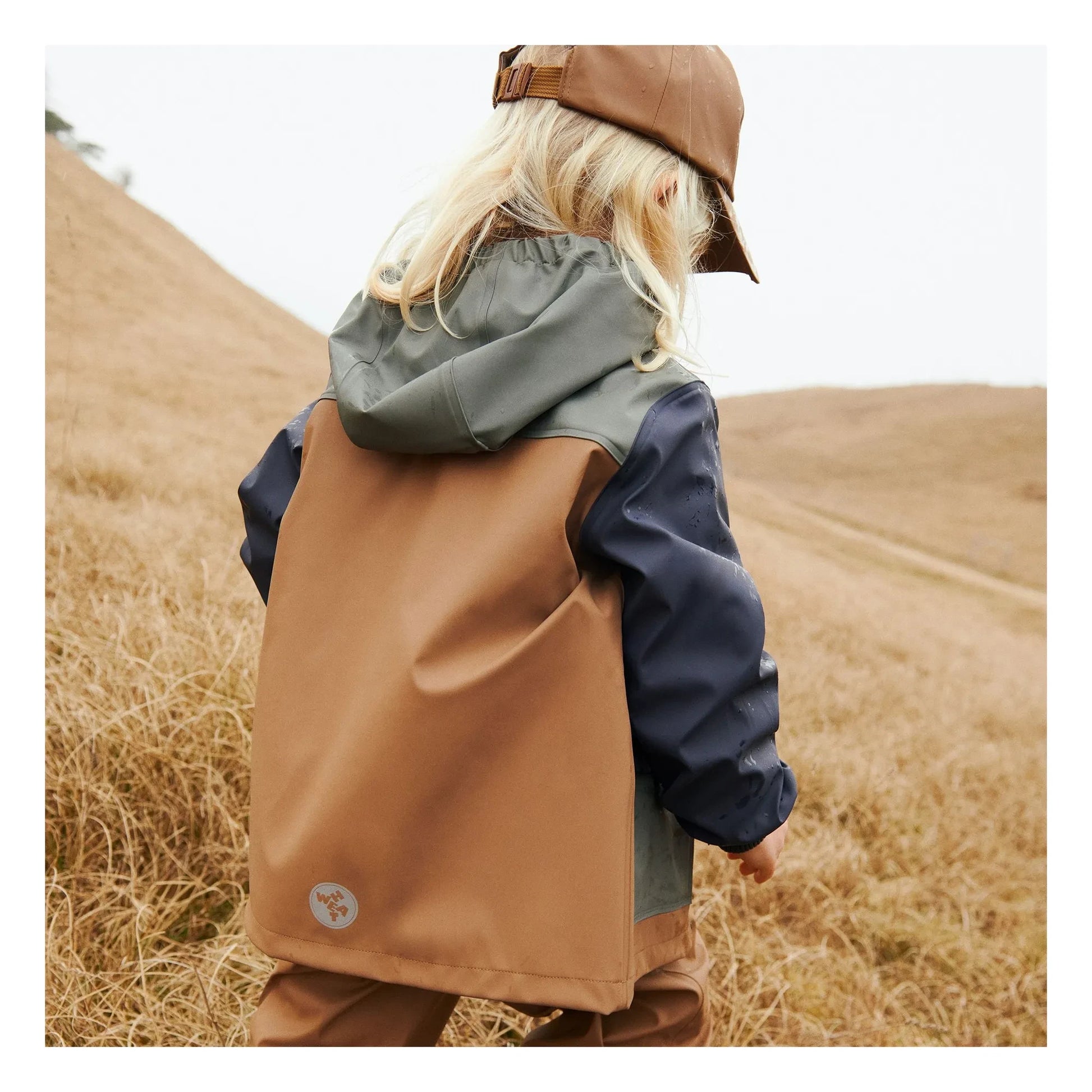 Wheat - Waxed Otu Recycled Fibers | Grey blue