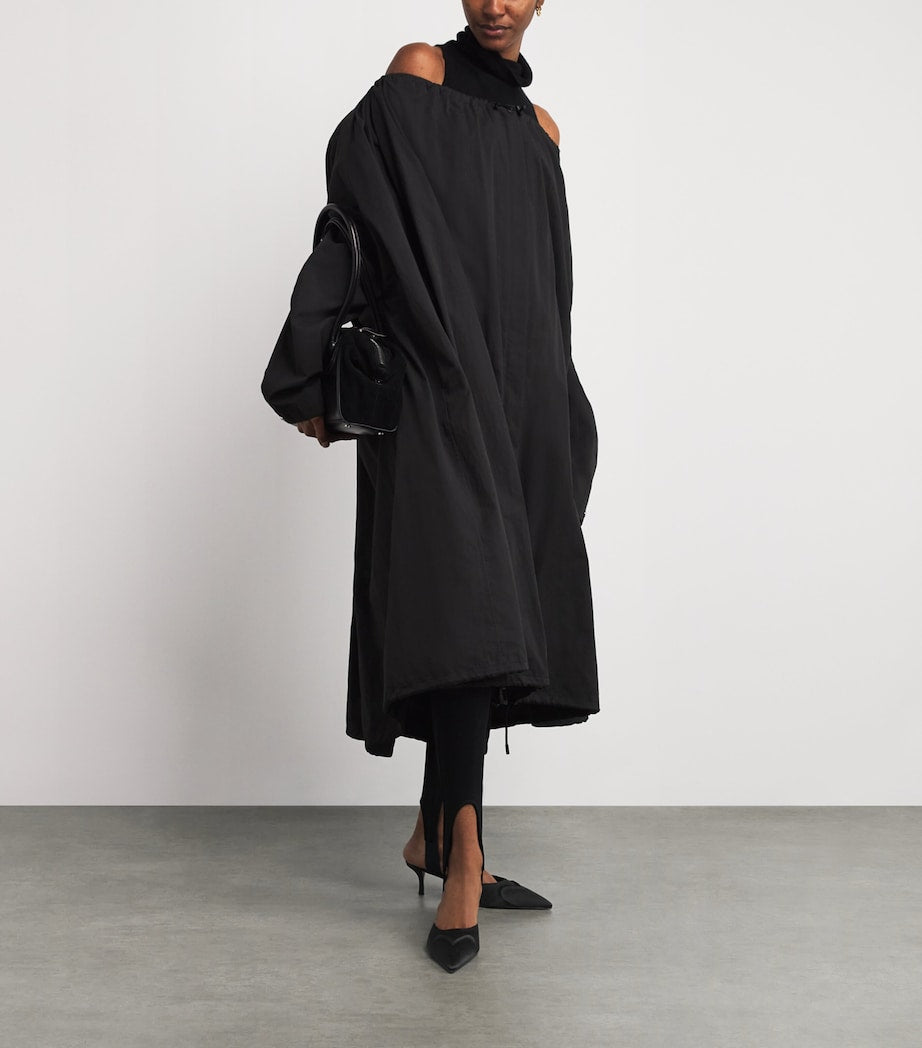 Alaïa Black Satin Heeled Mules 55