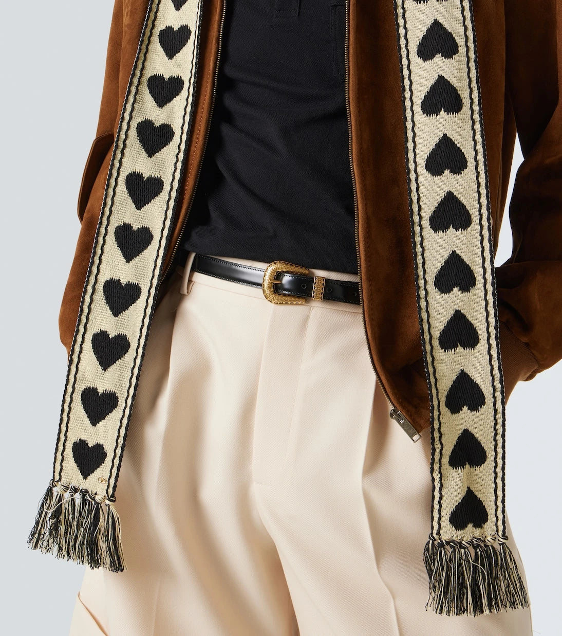 Valentino Garavani - VLogo leather belt