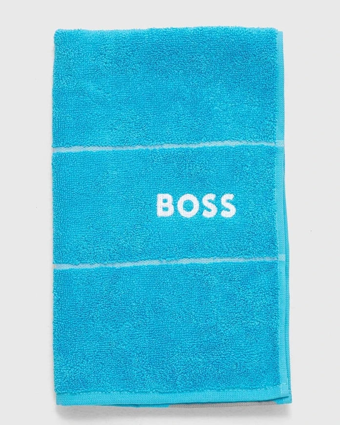 Малка памучна кърпа BOSS Plain River Blue 40 x 60 cm