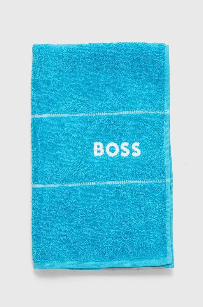 Малка памучна кърпа BOSS Plain River Blue 40 x 60 cm
