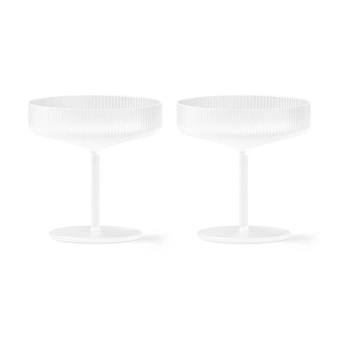 ferm LIVING Ripple Şampanya Kadehi Takımı 150 ml (2'li)