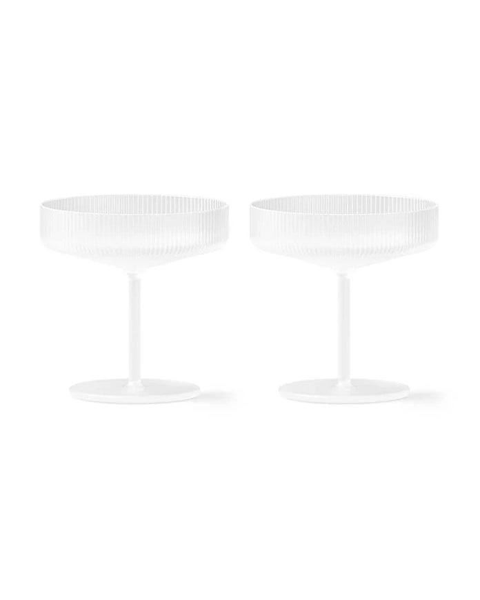 ferm LIVING Ripple Şampanya Kadehi Takımı 150 ml (2'li)