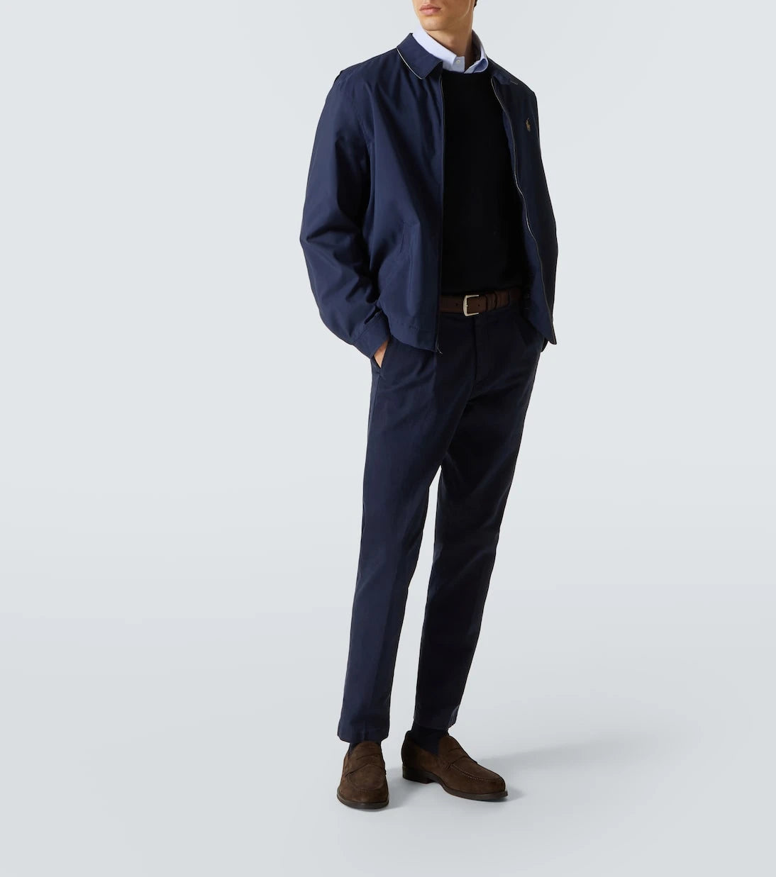 Thom Sweeney - بنطال قطني بقصة مستقيمة
