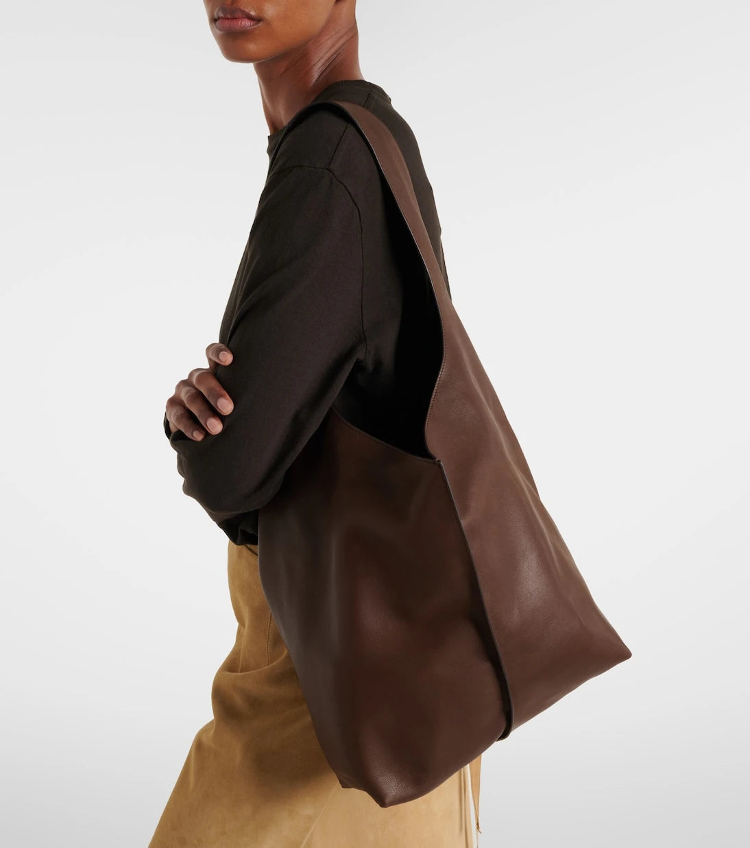 The Row - Bindle Medium leather shoulder bag