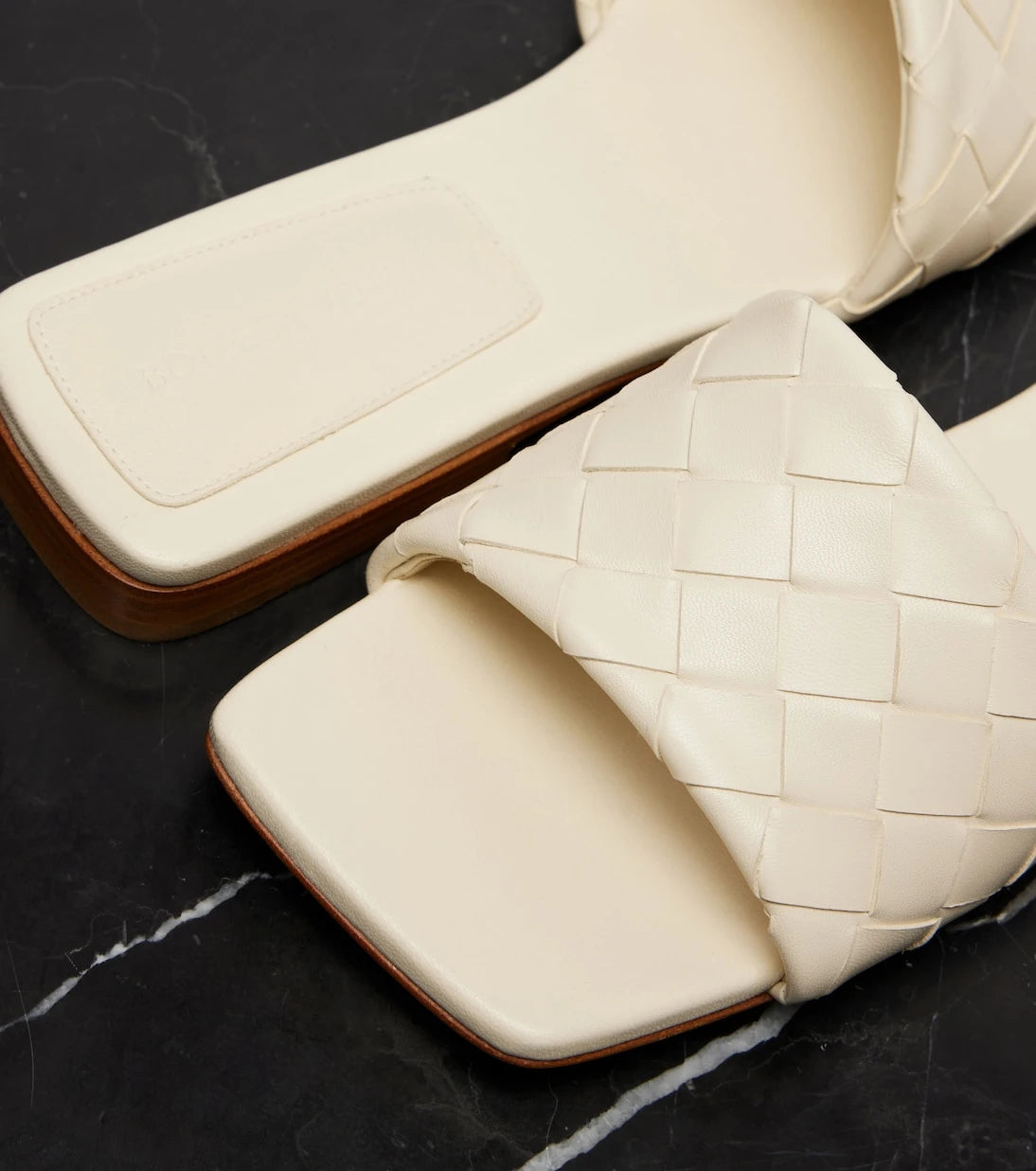 Bottega Veneta - Parco Intrecciato leather slides