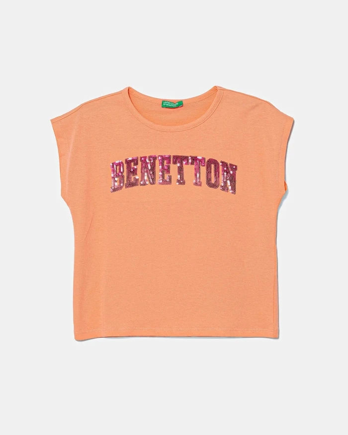 United Colors of Benetton Çocuk Pamuklu Tişört
