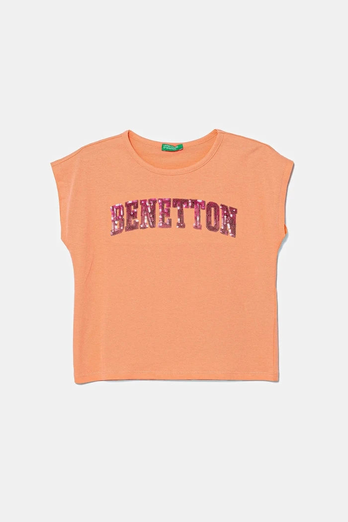United Colors of Benetton Çocuk Pamuklu Tişört