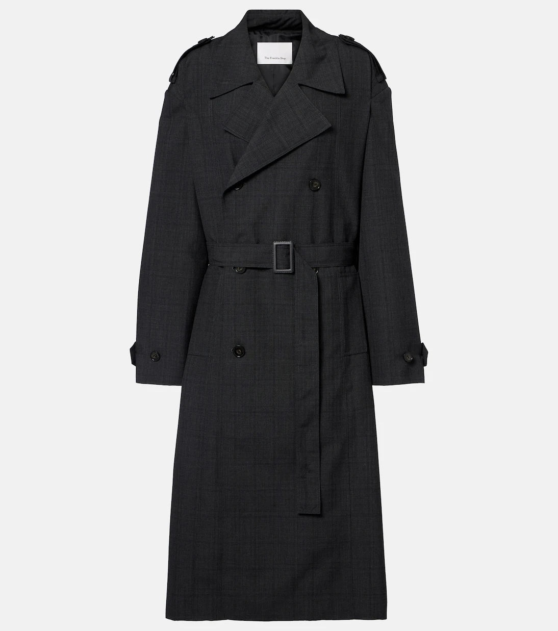 The Frankie Shop - Bleecker plaid trench coat