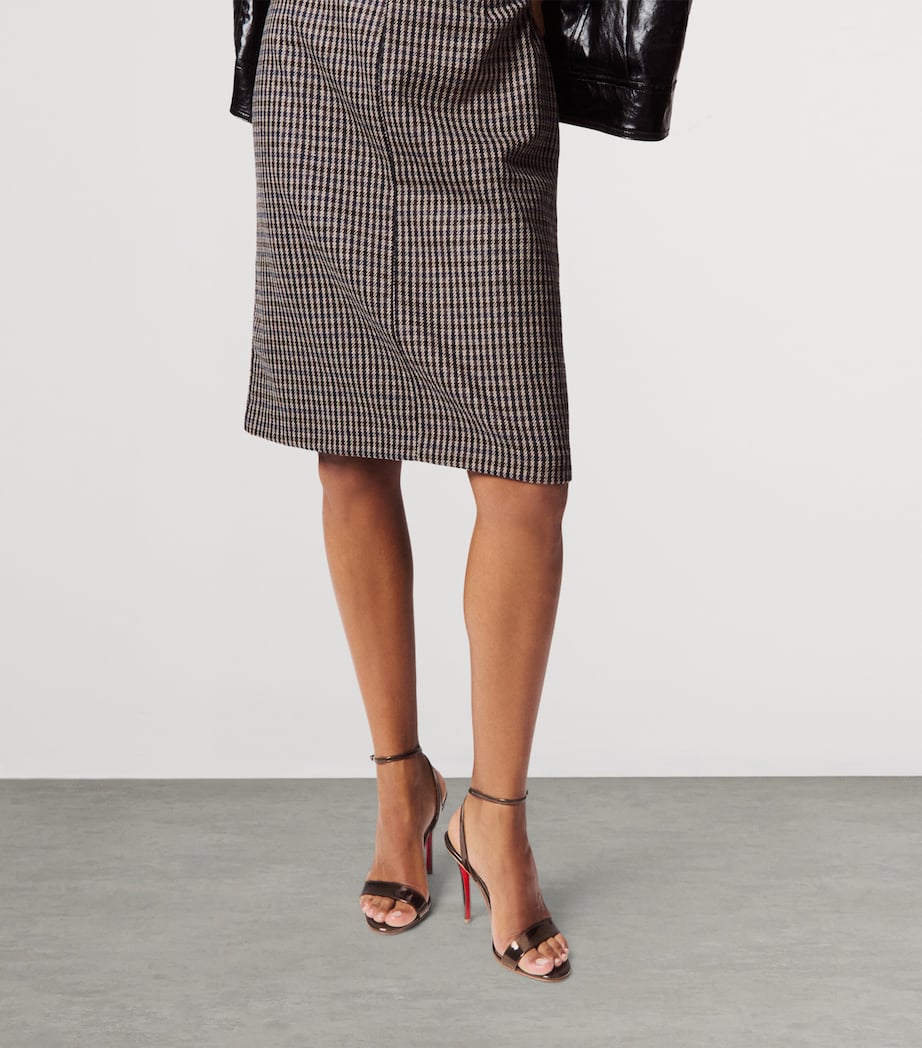 Miss Z Patent Leather Heeled Sandals 100