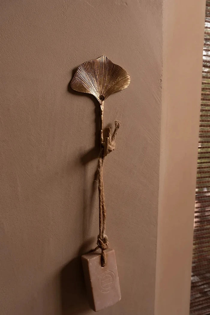 Doing Goods duvara askılık, pirinç, 14 x 9 x 3 cm