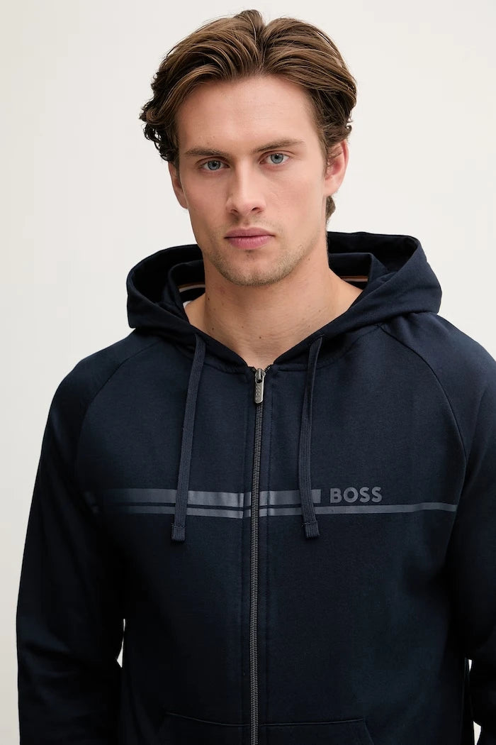 BOSS erkek pamuklu ev içi sweatshirt Authentic Jacket H