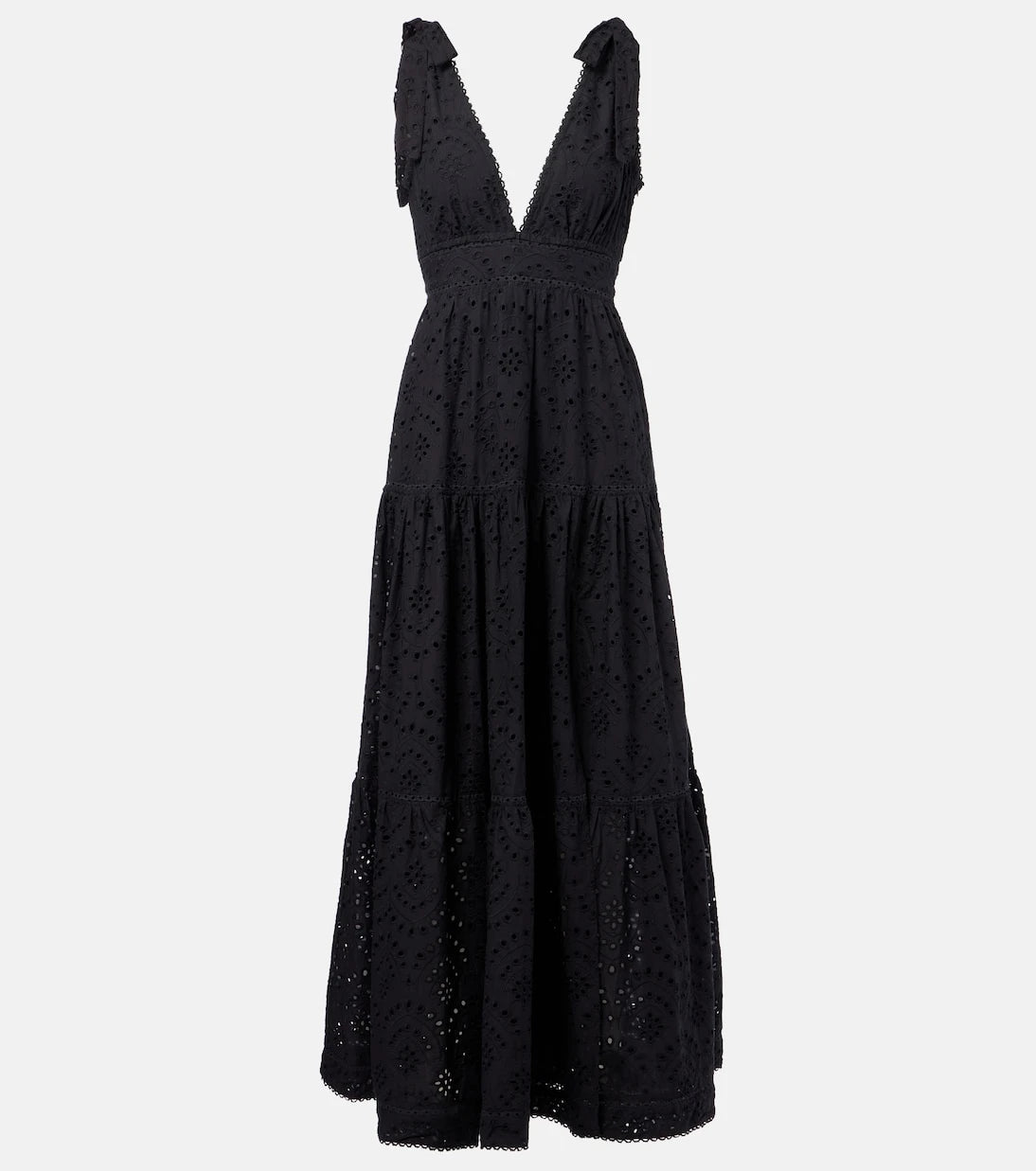 Poupette St Barth - Perla embroidered cotton maxi dress