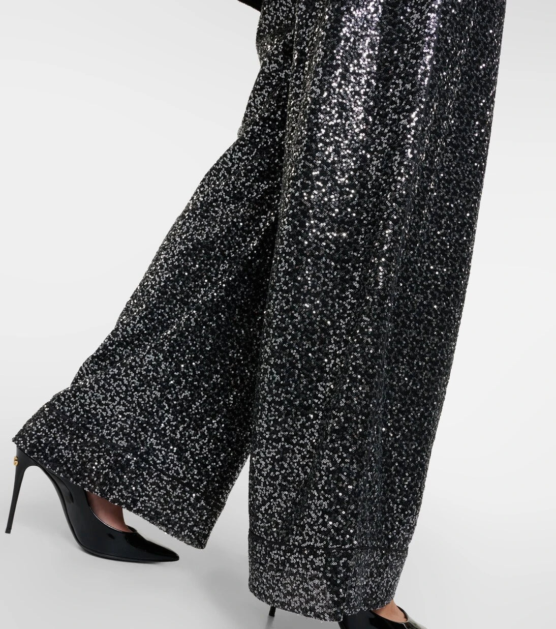 Dolce&Gabbana - Sequined high-rise wide-leg pants