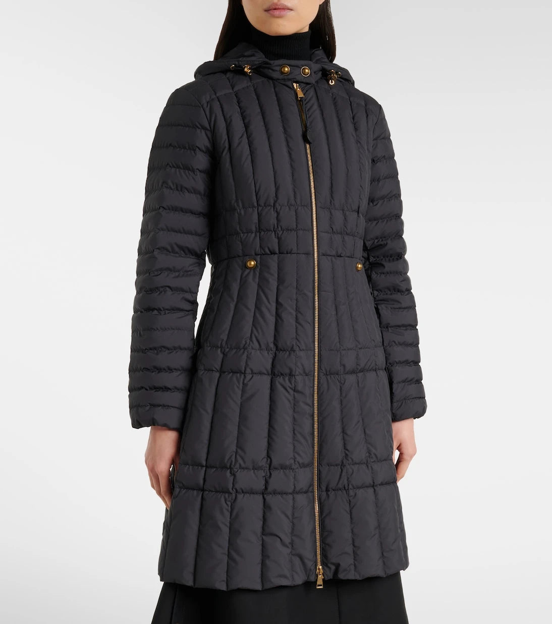 Moncler - Menthelong quilted down coat
