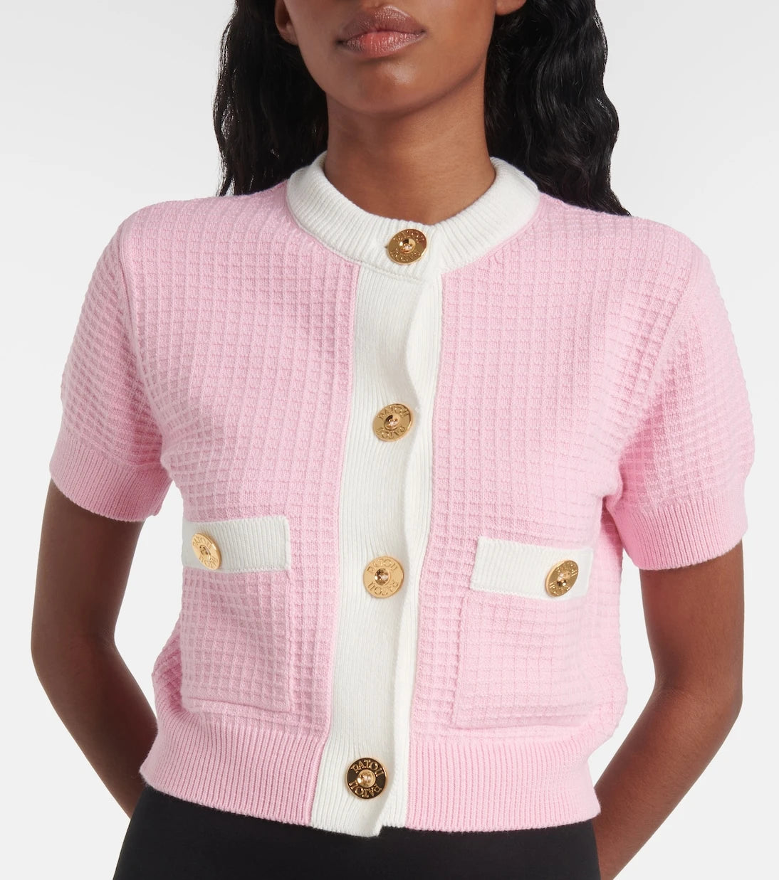 Patou - Waffle-knit cotton cardigan