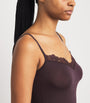 Burgundy Sheer Modal Lace Camisole
