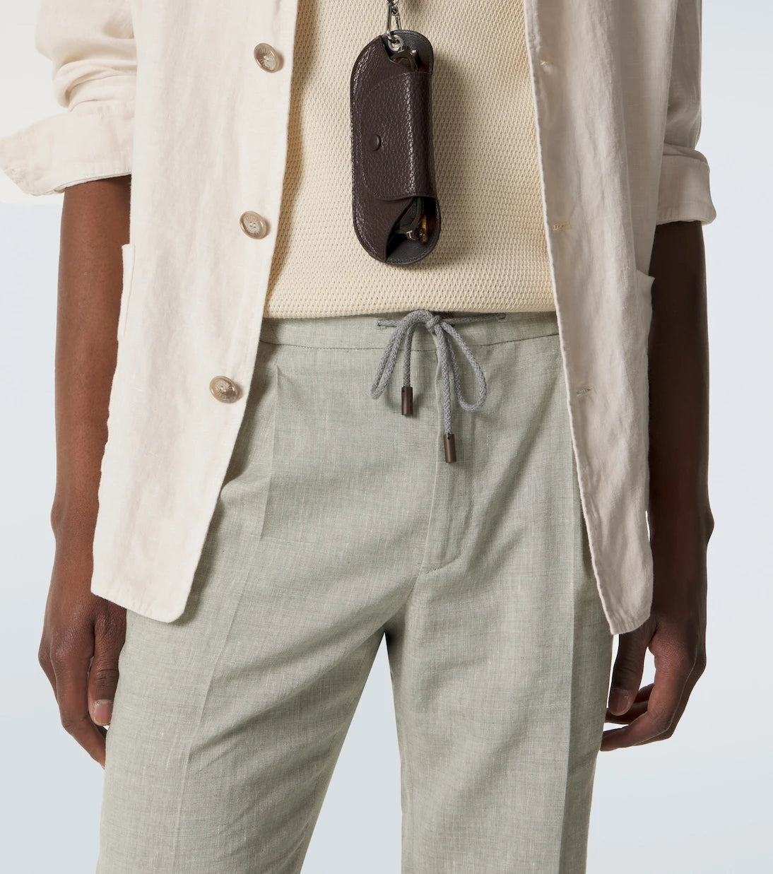 Slowear - Linen wool and silk tapered pants
