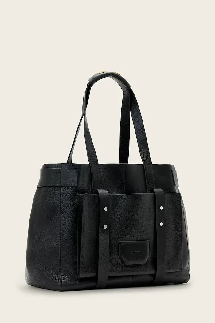 AllSaints чанта tote дамска от кожа URSA