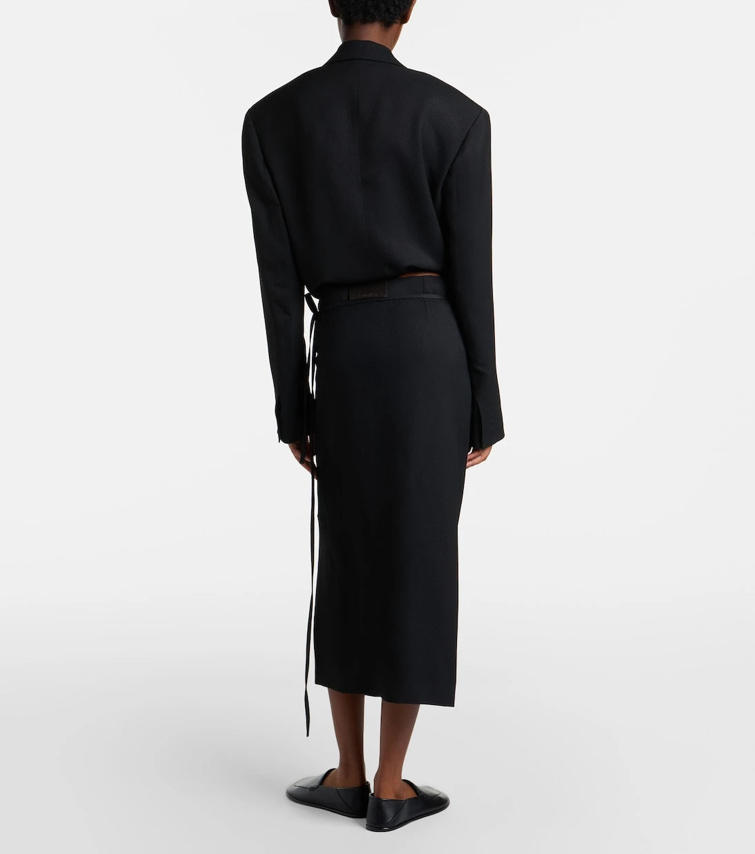 Calvin Klein Collection - Hallie striped midi skirt
