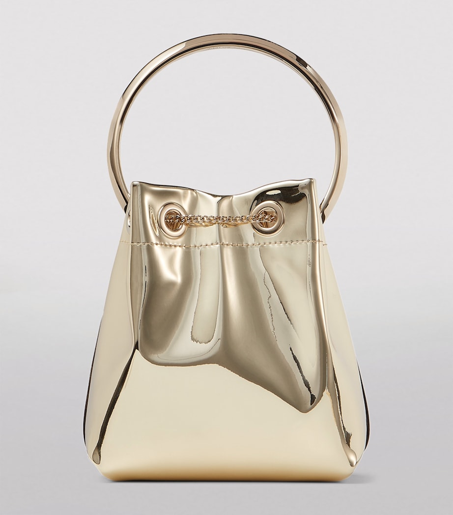 Jimmy Choo Gold Bon Bon Top-Handle Bag