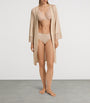 Hanro Beige Lace -Trim Lilith Robe