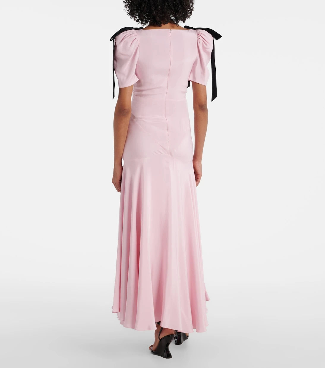 Rodarte - Bow-detail silk crêpe gown