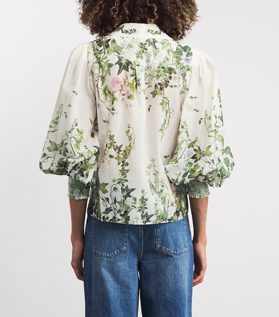 Alice+Olivia Multi Cotton-Silk Charis Blouse