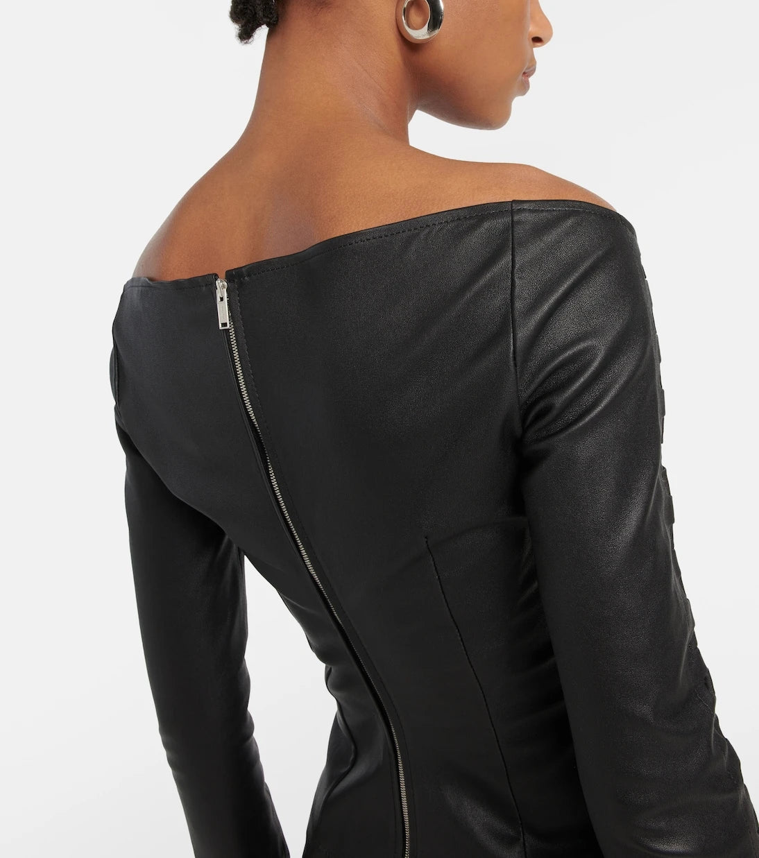 Dion Lee - Hinge-seam leather bustier top